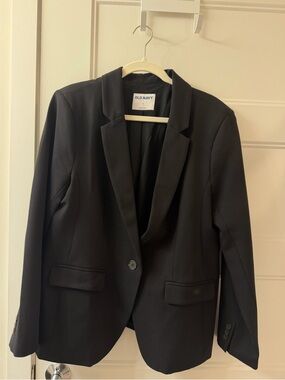Old Navy Black Women's Classic Double-Weave Blazer
